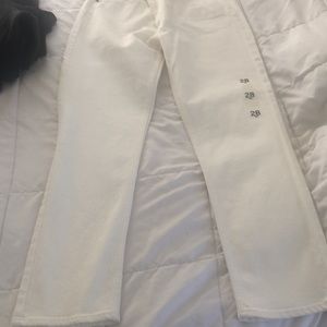 New White Gap cigarette jeans